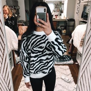 zebra sweater